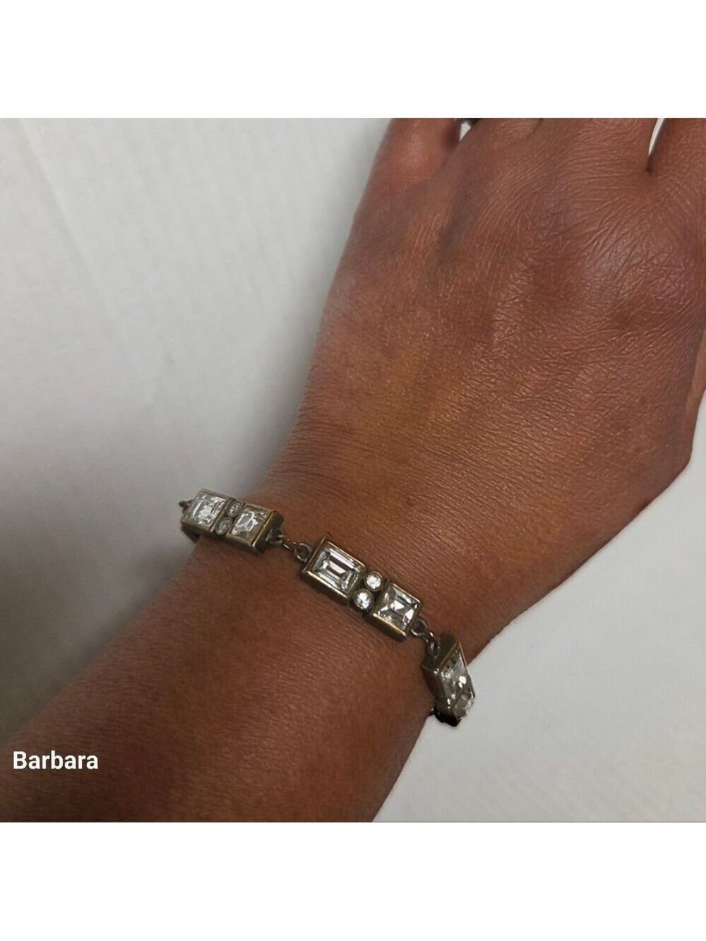 Vintage 90s Myka Swarovski Crystal Bracelet